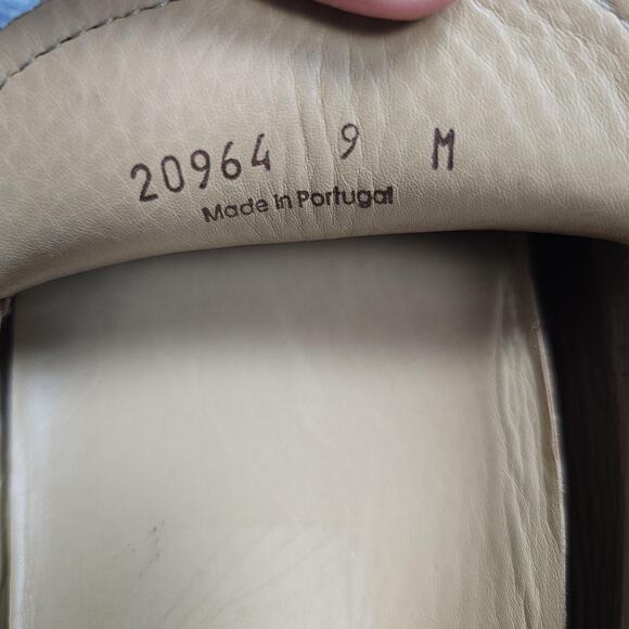 Magnanni Driving Loafer Mens 9 Brown Leather Horse Bit Shoes Minimal Preppy - Picture 7 of 8